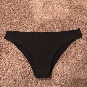 Black swimsuit bikini bottoms. Never worn and in original packaging. Size medium
